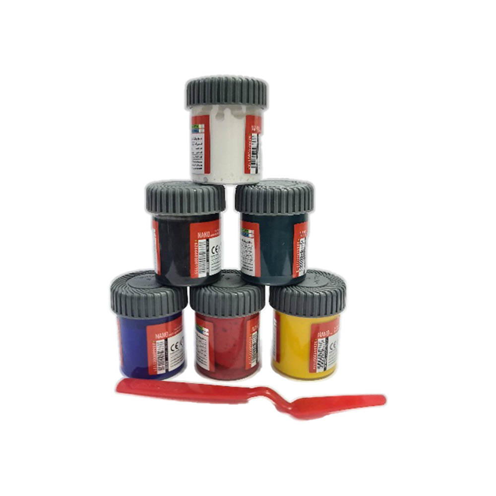 گواش 6 عددی نانو پوشرنگ کد GP-711-6