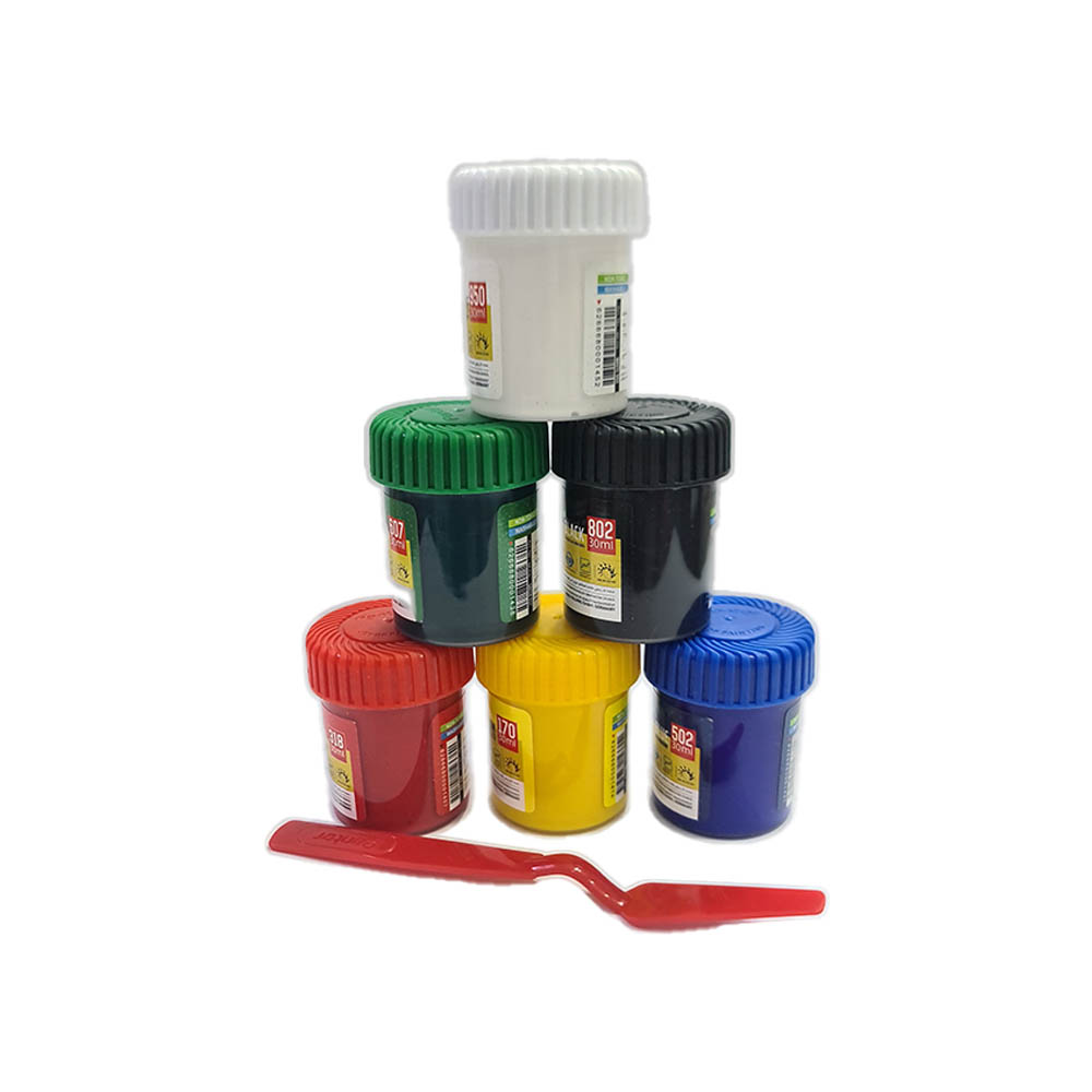گواش 6 عددی نانو پوشرنگ کد GP-712-6