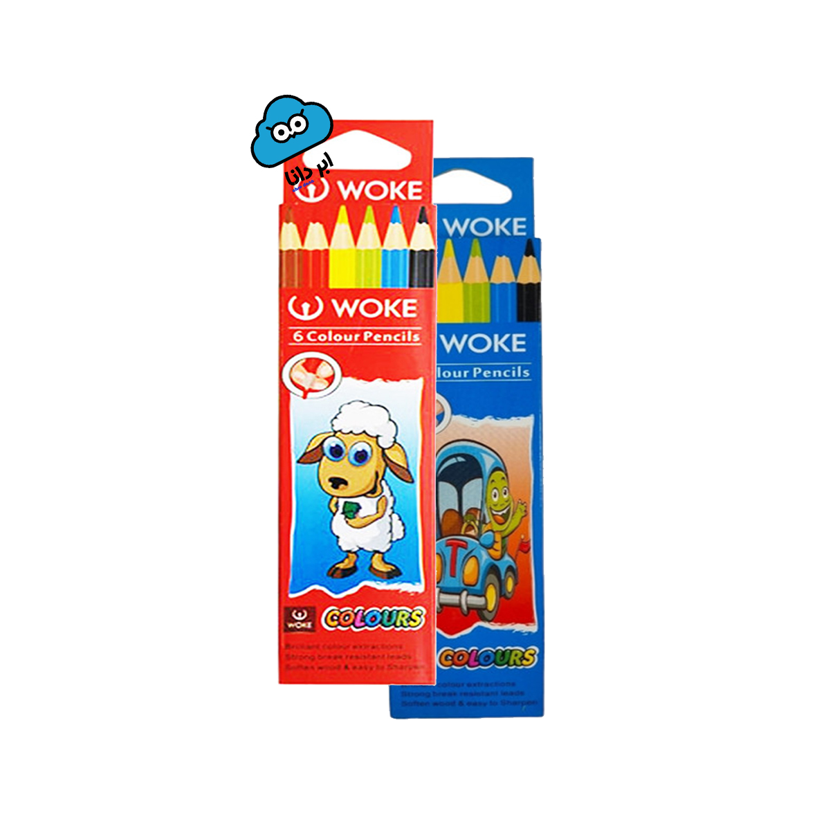 مداد رنگی 6 رنگ ووک کد 06-9403