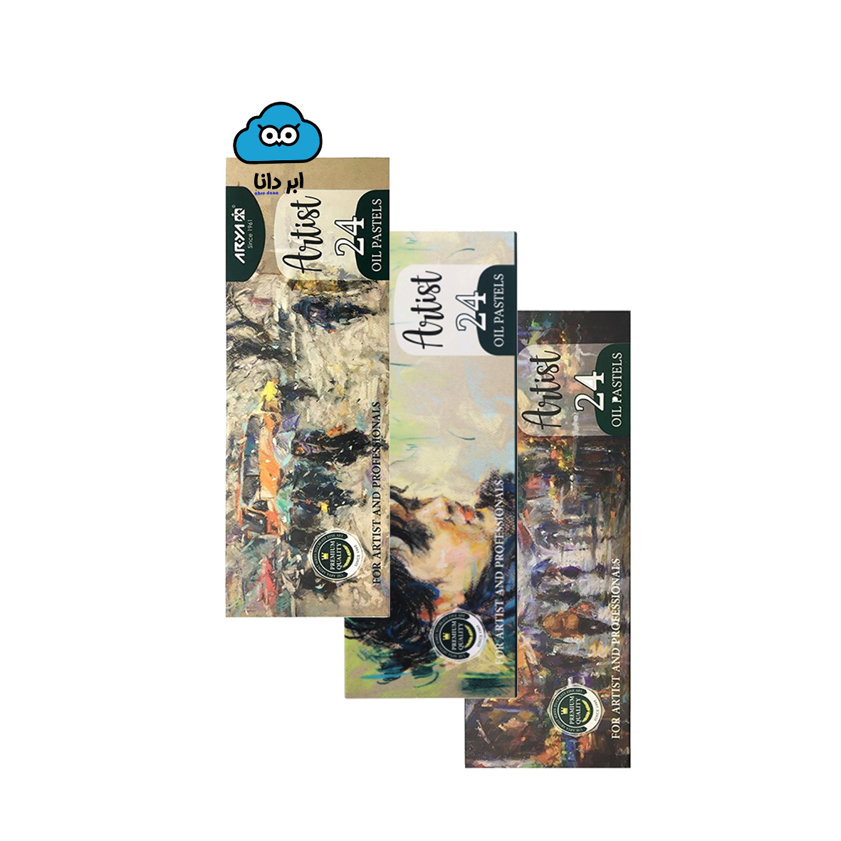 پاستل روغنی 24 رنگ آریا آرتیست کد 2602